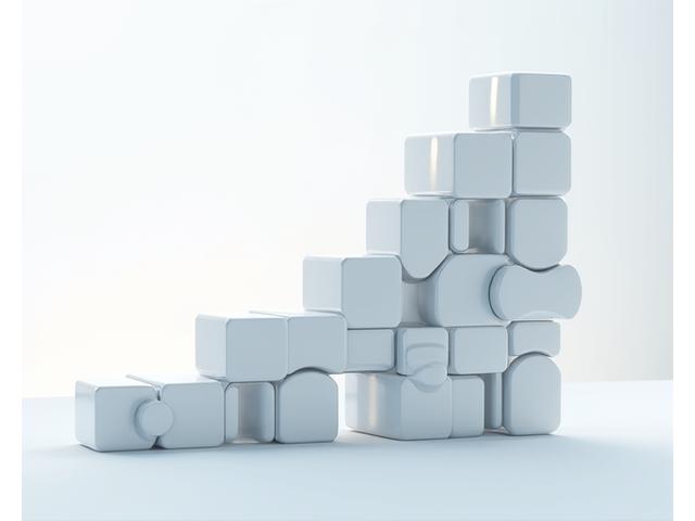 Abstract representation of interconnected gears or a network, symbolizing optimized organizational design and restructuring.